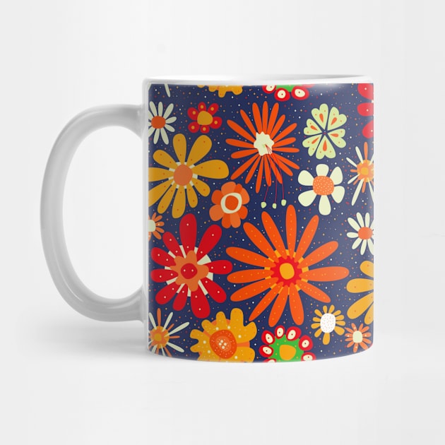 Floral pattern - beautiful floral design - floral illustration by Boogosh